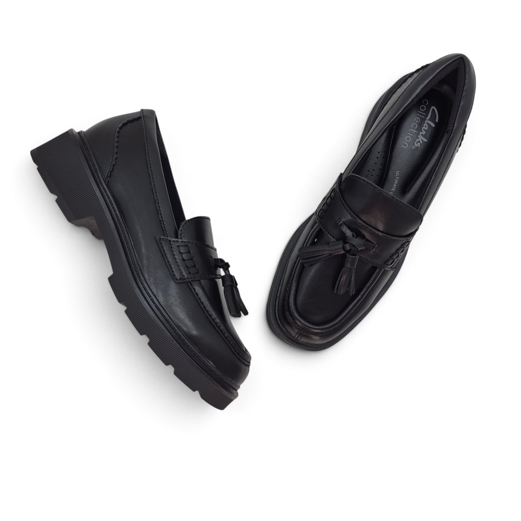 Clarks 261 84357 Lauyl Tessel Cuir Noir
