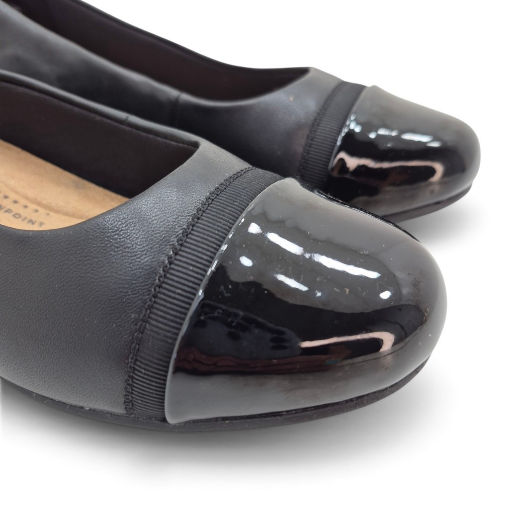 Clarks 263 28139 Cathrynn Dusk Noir Patent