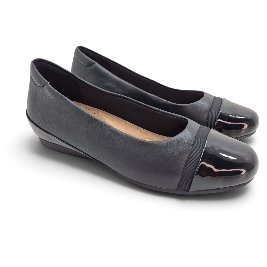 Clarks 263 28139 Cathrynn Dusk Noir Patent