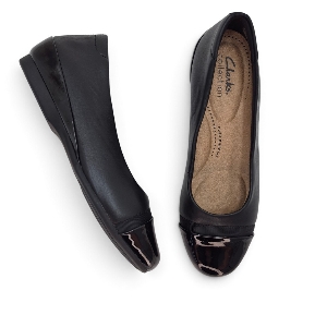 Clarks 263 28139 Cathrynn Dusk Noir Patent