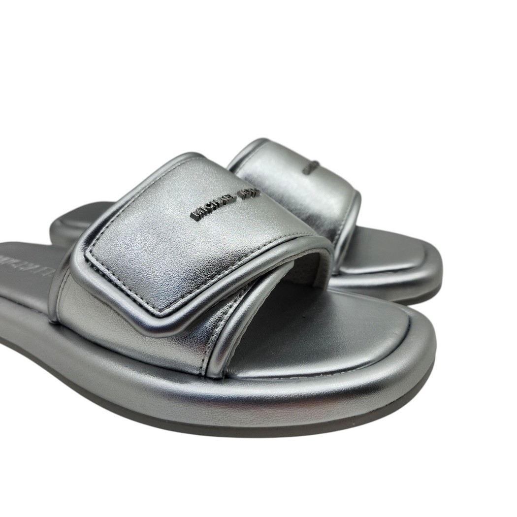 Suki Flat Slide Argent