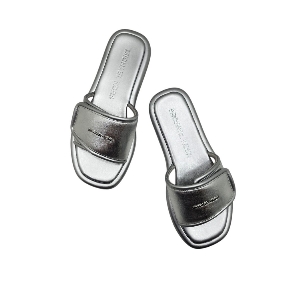 Michael Kors Suki Flat Slide Argent