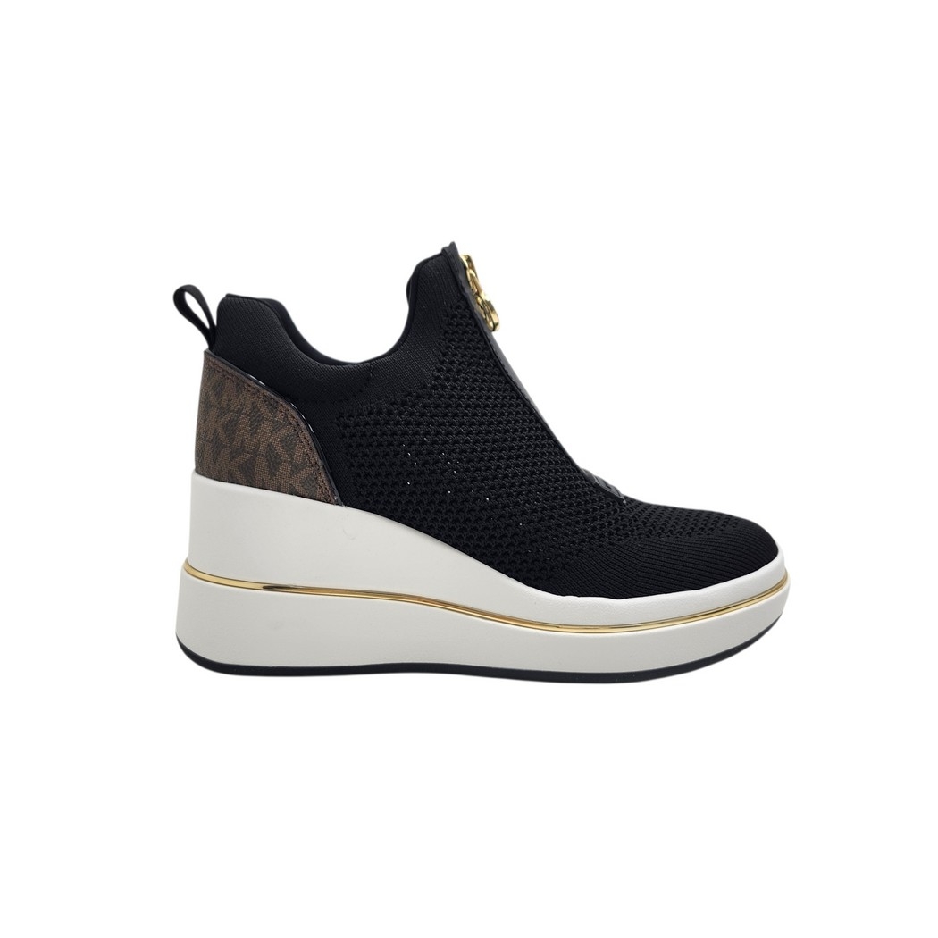 Michael Kors 43R6EMFP3D Emmy Wedge Zip Slip On Noir