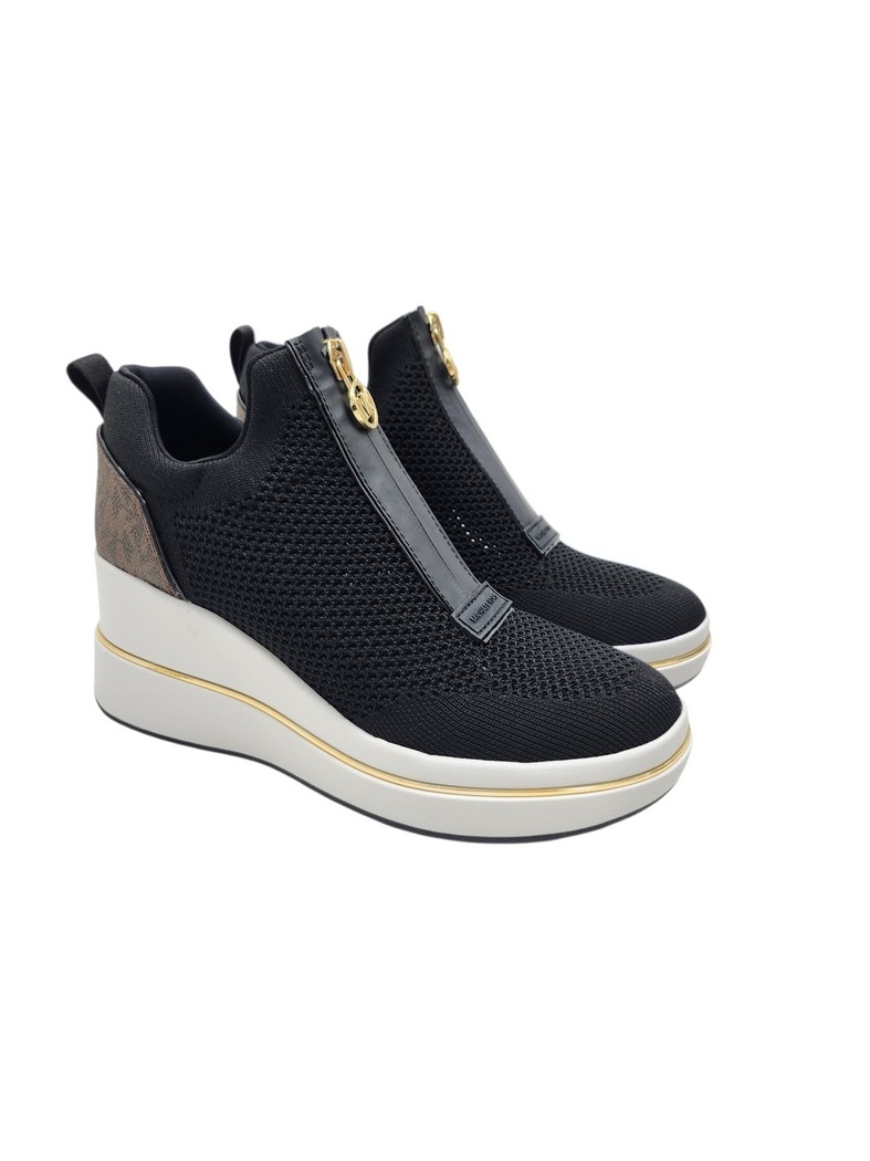 Michael Kors 43R6EMFP3D Emmy Wedge Zip Slip On Noir