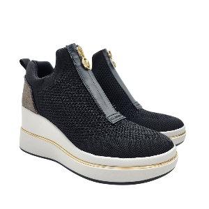 Michael Kors 43R6EMFP3D Emmy Wedge Zip Slip On Noir