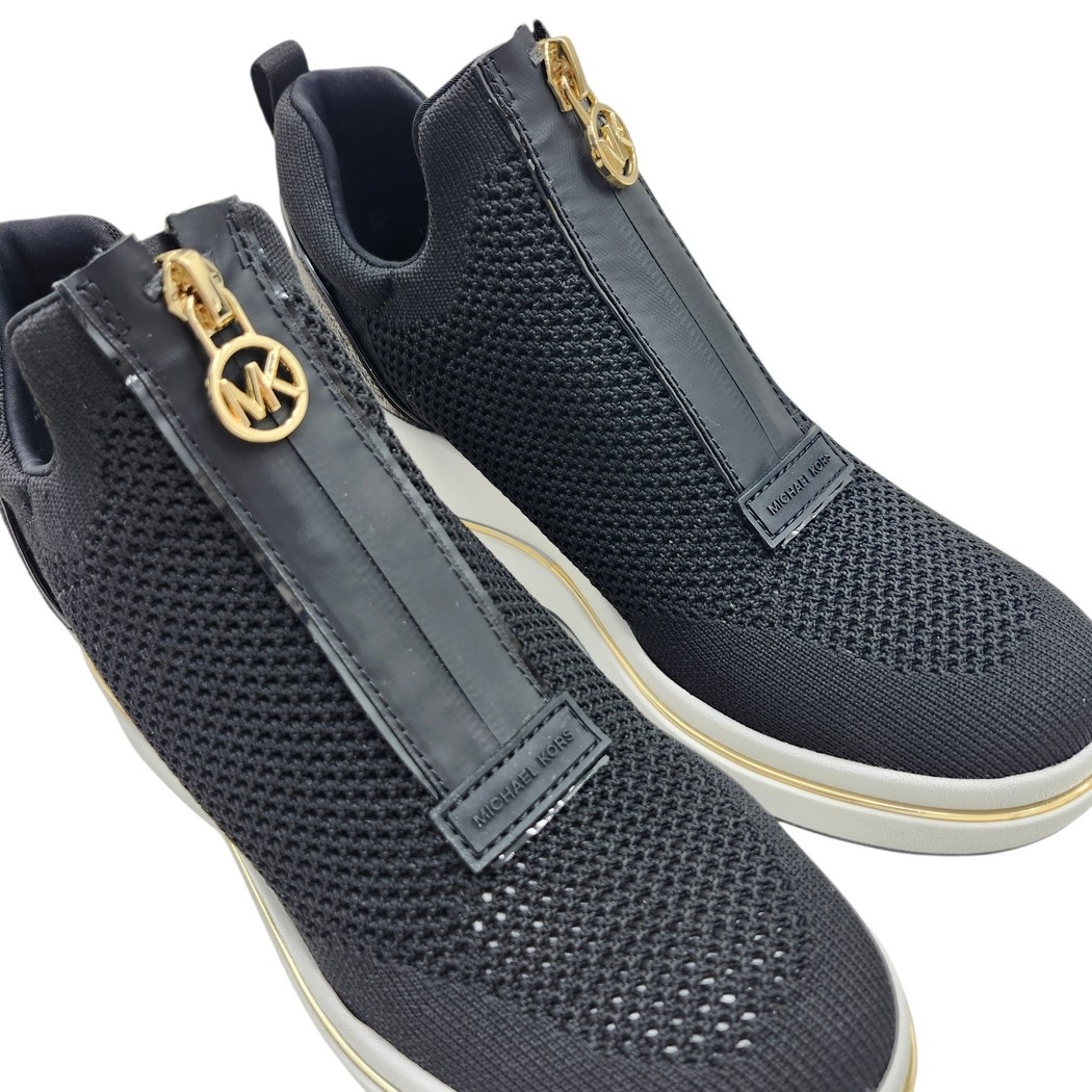 Michael Kors 43R6EMFP3D Emmy Wedge Zip Slip On Noir