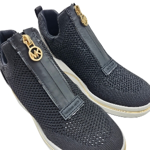 Michael Kors 43R6EMFP3D Emmy Wedge Zip Slip On Noir