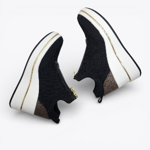 Michael Kors 43R6EMFP3D Emmy Wedge Zip Slip On Noir