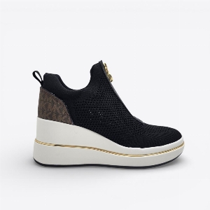 Michael Kors 43R6EMFP3D Emmy Wedge Zip Slip On Noir