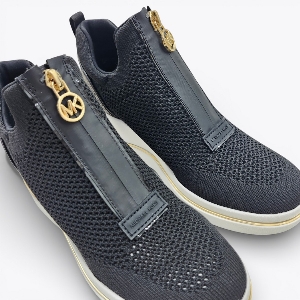 Michael Kors 43R6EMFP3D Emmy Wedge Zip Slip On Noir
