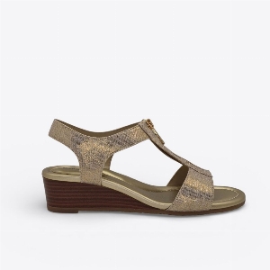 Michael Kors 40S6BRMS1D Berkley Wedge Sandal Or